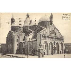   Vintage Postcard Basilica of San Antonio Padova Italy 