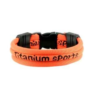 Ionic Titanium Sports Bracelet   Orange 