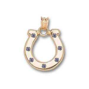   Pendant with 7 .01 Sapphires   Gold Plated Jewelry