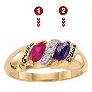  Songs of Life Mothers Ring/14kt yellow gold: Jewelry