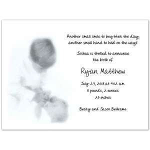  Brothers Love Birth Announcements   Set of 20 Baby