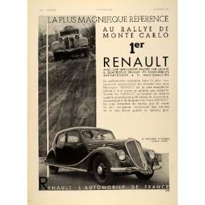 1935 French Ad Renault Vivastella Grand Sport Car Auto 