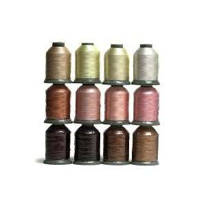  12 Spools SKIN/FLESH Tone Embroidery Machine Thread