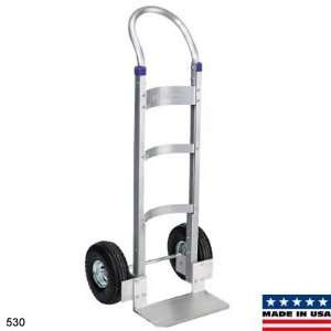 Curved dd Back Magnesium Hand Truck 51 Hx18 W Continuous Handle 8 