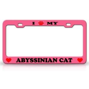  I PAW MY ABYSSINIAN Cat Pet Animal High Quality STEEL 