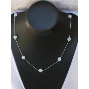   Opal Gemstone Silver 925 Chain Necklace Handmade 