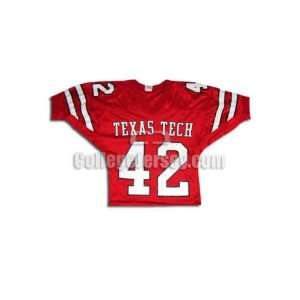   . 42 Game Used Texas Tech Fab Knit Football Jersey