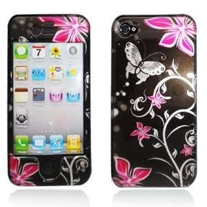 Apple iPhone 4 4G 4S AT&T Sprint Verizon Image Case,pink Flowers AND 