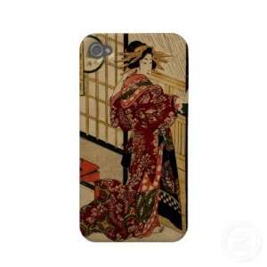  Vintage Japanese Ukiyo e Art Geisha Girl Iphone 4 Covers 