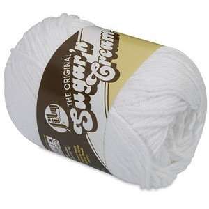   Yarn   White, 2frac12; oz, Sugar N Cream Yarn: Arts, Crafts & Sewing