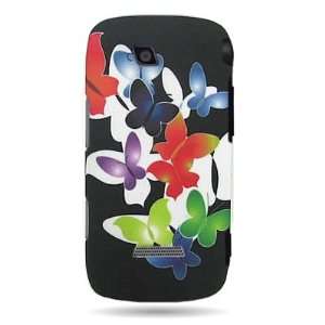 COLOR BUTTERFLY Design Faceplate Cover Case for SAMSUNG T839 SIDEKICK 
