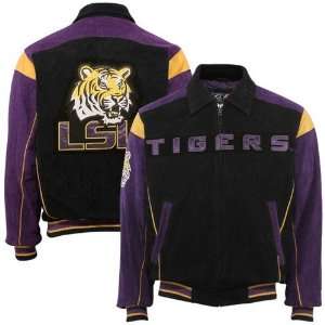  LSU Tigers Black Suede Jacket