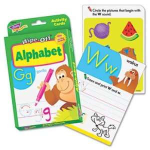  Wipe Off Activity Cards, Alphabet, 32/Pack Electronics