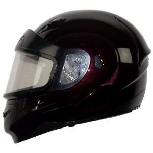   II Dark Red Metallic XX Large Full Face Snowmobile Helmet Automotive