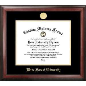 Wake Forest University Gold Embossed Diploma Frame: Sports 