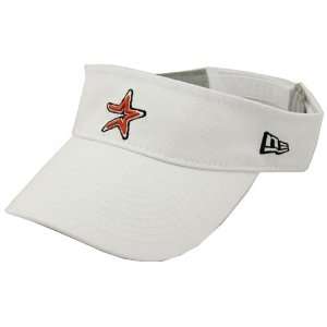   Astros Ladies White Essential Adjustable Visor Hat: Sports & Outdoors