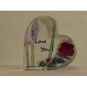 Bircraft Inspirational Heart Plaque   I Love You (new style)  