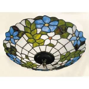  Colorful Fixture with Blue and White Floral Design