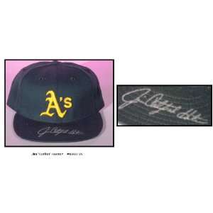  Jim Catfish Signed Baseball Hat   Autographed MLB Helmets 