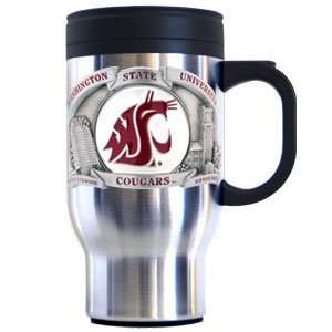 Washington State Cougars College Travel Mug  Sports 