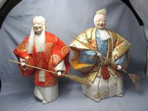   vintage doll#TAKASAGO NINGYO KIMEKOMI Husband & Wife NOH Mask#5157