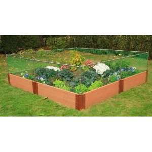   Raised Vegetable Garden with Small Animal Barrier Patio, Lawn