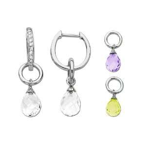   Interchangeable Earring Set in Sterling Silver Earrings: Jewelry