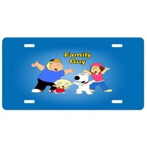 Family Guy Kids License Plate Sign 6 x 12 New Quality Aluminum