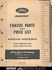 1938 1939 1940 1941 1946 Ford Mercury Cars & Trucks Parts Book