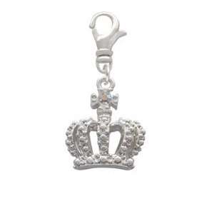  Crown with AB Crystal Clip On Charm Arts, Crafts & Sewing