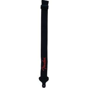  Fender 2 Black Poly Strap, Red Musical Instruments
