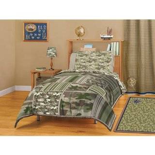 Camouflage Patchwork Boys Secret Mission Twin Comforter & Sheets (4 