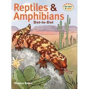  Reptiles & Amphibians Dot to Dot (Connect the Dots & Color 