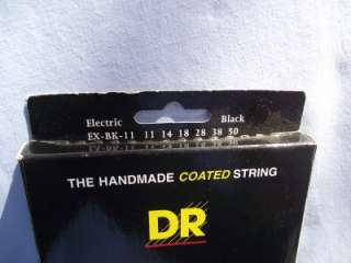 New Set DR Handmade Extra Life .011 Strings,Black Beauties  