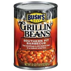 Bushs Best Southern Pit Barbecue Grillin Beans 22 oz (Pack of 12 