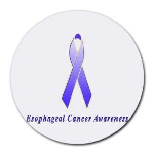  Esophageal Cancer Awareness Ribbon Round Mouse Pad: Office 