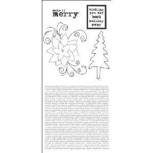   Cling Rubber Stamp Set, Art of Making It Merry Arts, Crafts & Sewing
