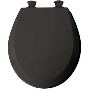 Bemis 46ECDG 047 Black Molded Wood Toilet Seat w/ Easy Clean & Change 