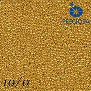   Preciosa 50 Grams (1,8 Ounce) Gold 10/0 (2,2 2,4mm) 