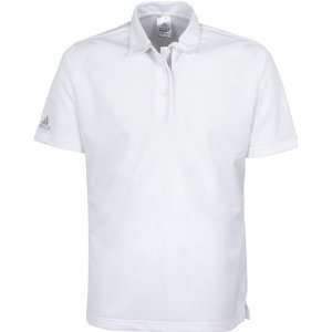  adidas Womens ClimaLite Stripe Polo White Golf Shirt 