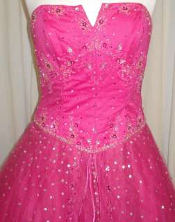 BALL GOWN PROM DRESSES FUCHSIA SIZE 16