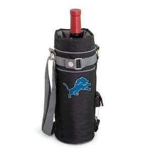  Detroit Lions Single Bottle Wine Sack (Black): Sports 