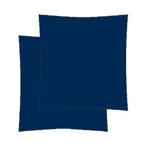  Twill Stain Resistant Decorative Pillows, Color NAVY, Set 