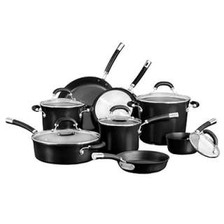   NonStick Anodized Pots and Pans Stainless Steel 13 pc. Cookware Set