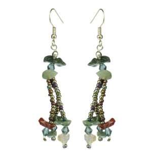  Mystic Woods Stone and Bead Earrings Jewelry