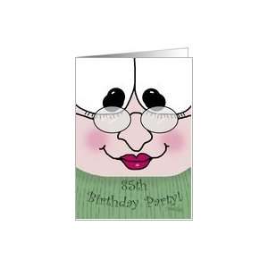  85th Birthday Party Invitation  Lady Card: Toys & Games