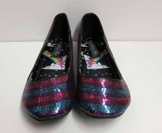 Iron Fist Twinkle Toes Sequin Flats Shoes SIZE 7  