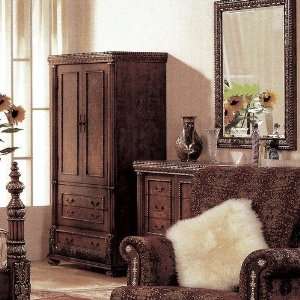  Wildon Home Bella Dresser and Mirror Set in Mahogany and 