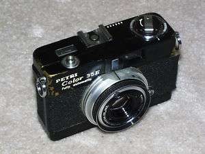 Petri Black Color 35E Vintage Camera for Parts Repair  