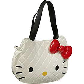 Loungefly Hello Kitty White Quilted Face Bag   